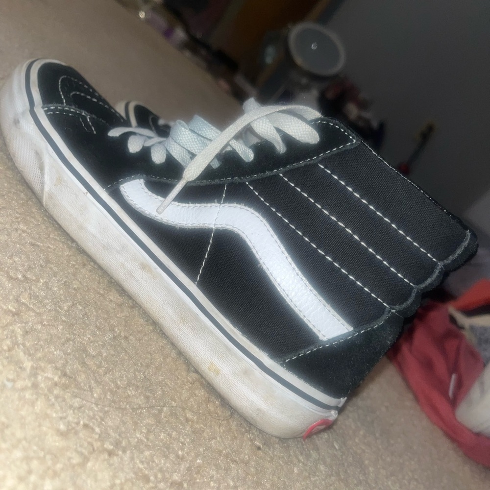 Vans Kids High-Top Sneakers - Black and White
